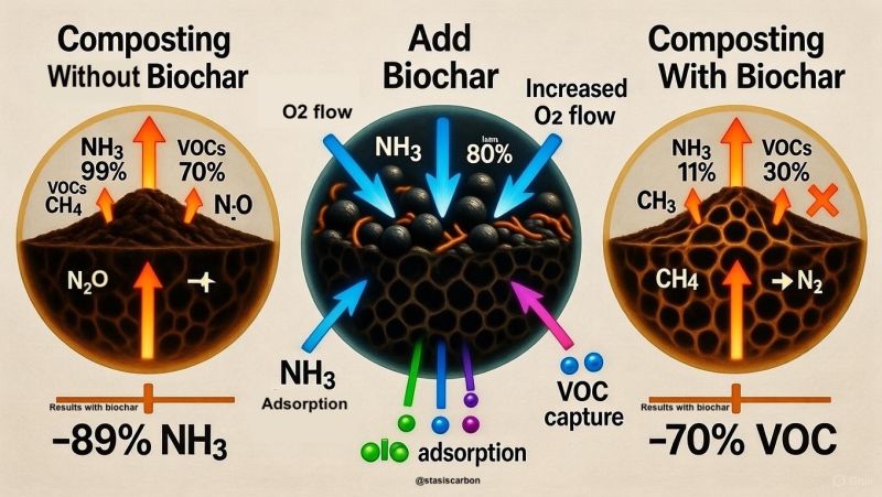 biochar to compost ratio