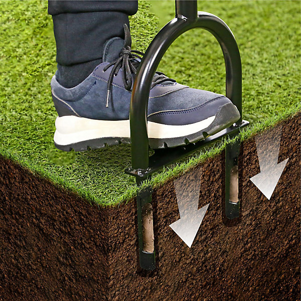 cleaning hollow tine aerator with rod