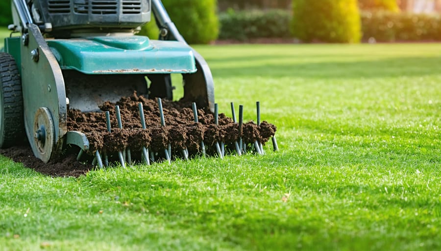core aeration of lawn