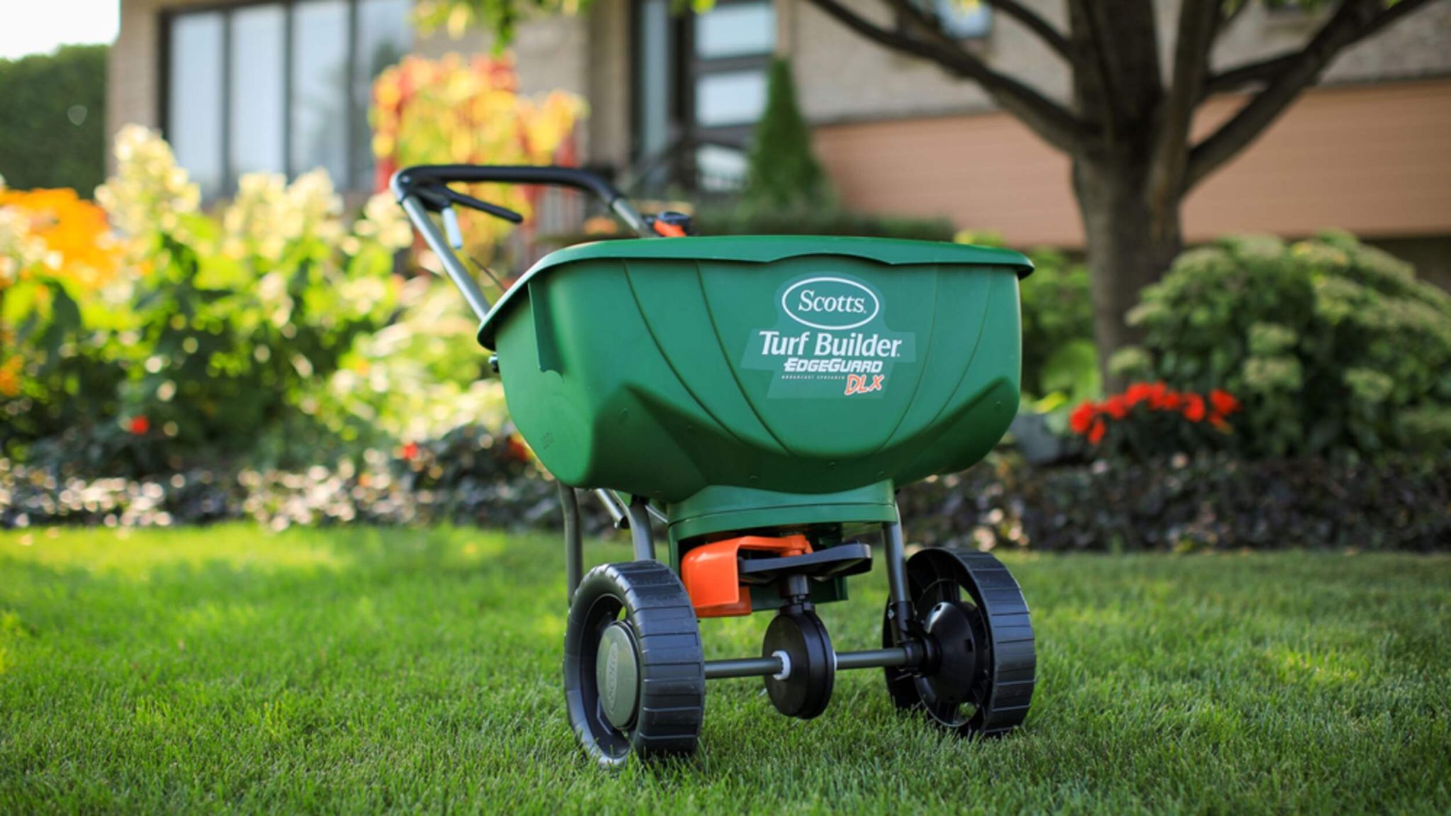 how to calibrate scotts broadcast spreader with collection pan