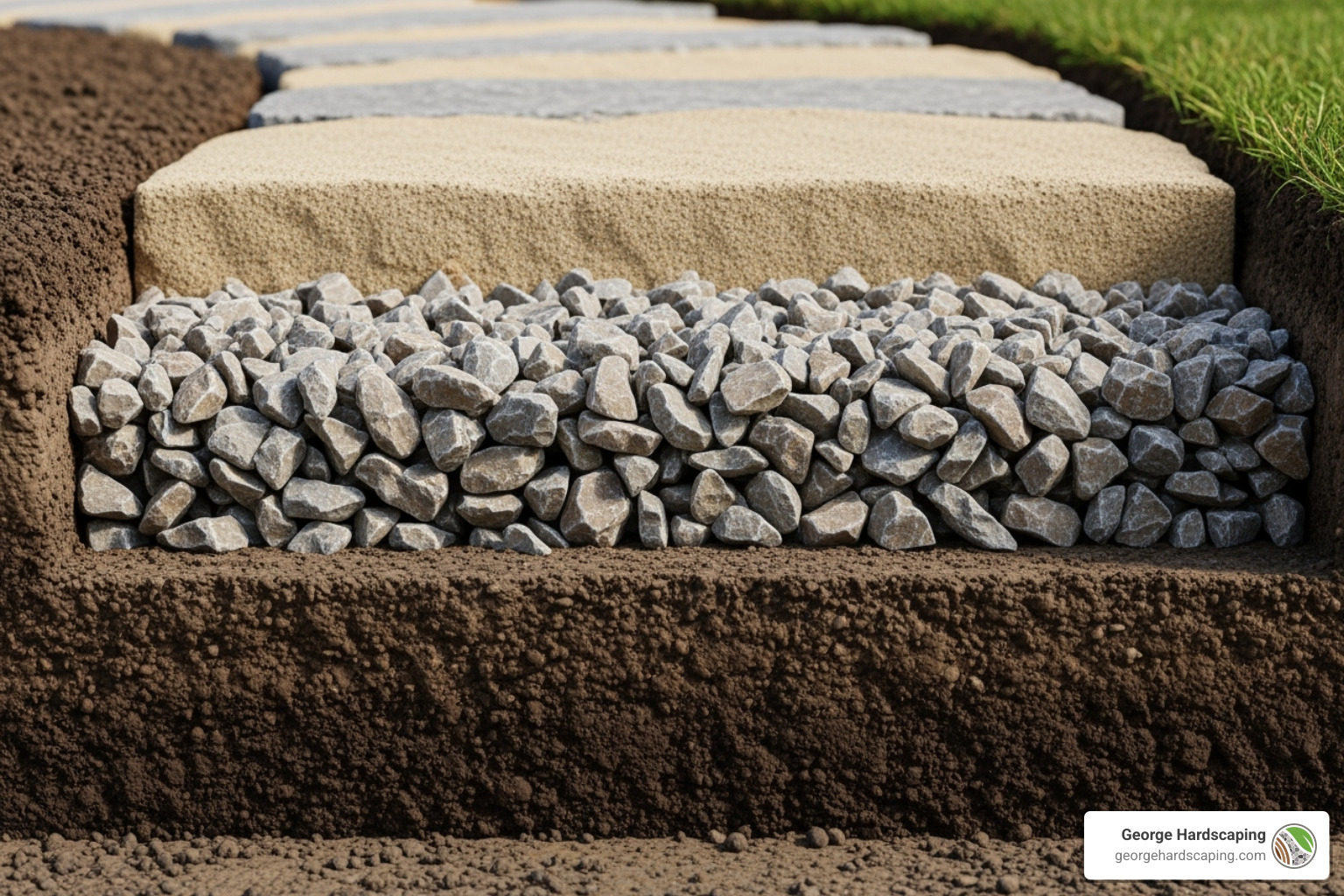 lift-and-rebed method stepping stones