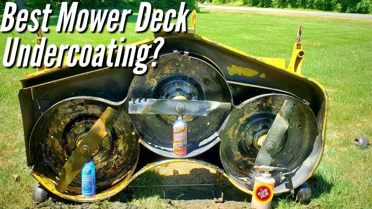 mower deck non-stick protective coating