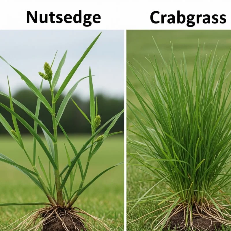 nutsedge identification vs grass