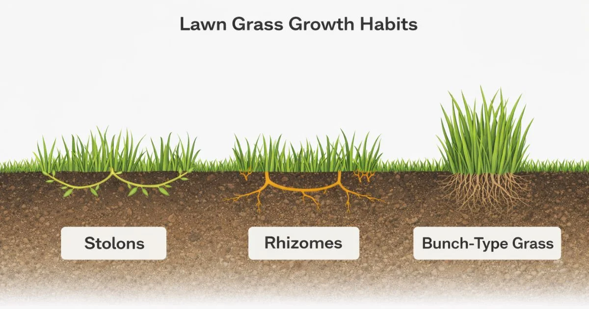 rhizome vs bunch-type growth habit