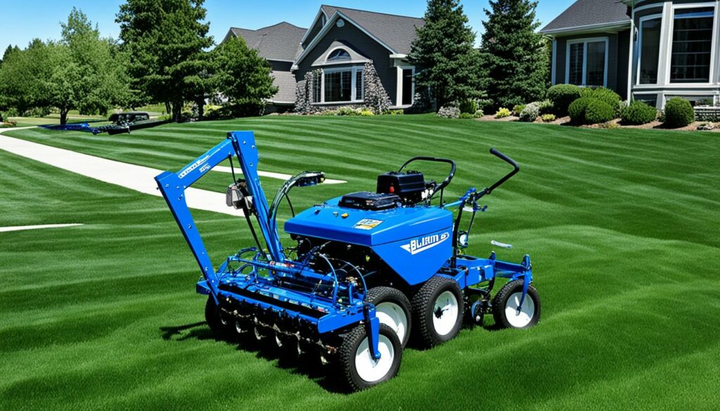 scalping dethatching aerating warm season lawn