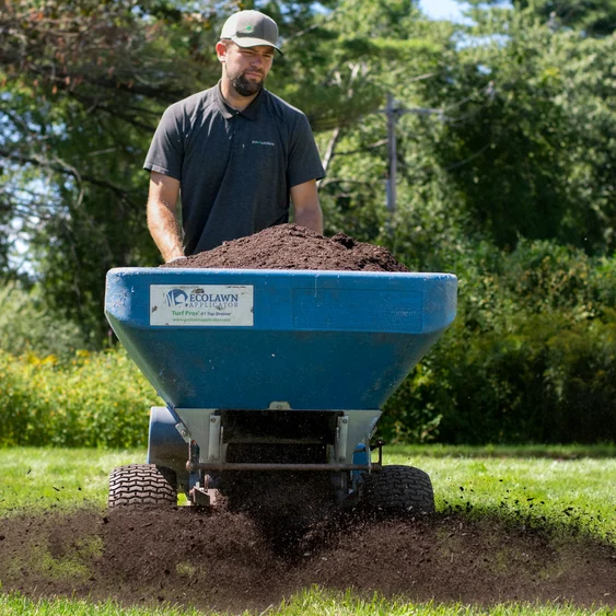 topdressing mix preparation before leveling