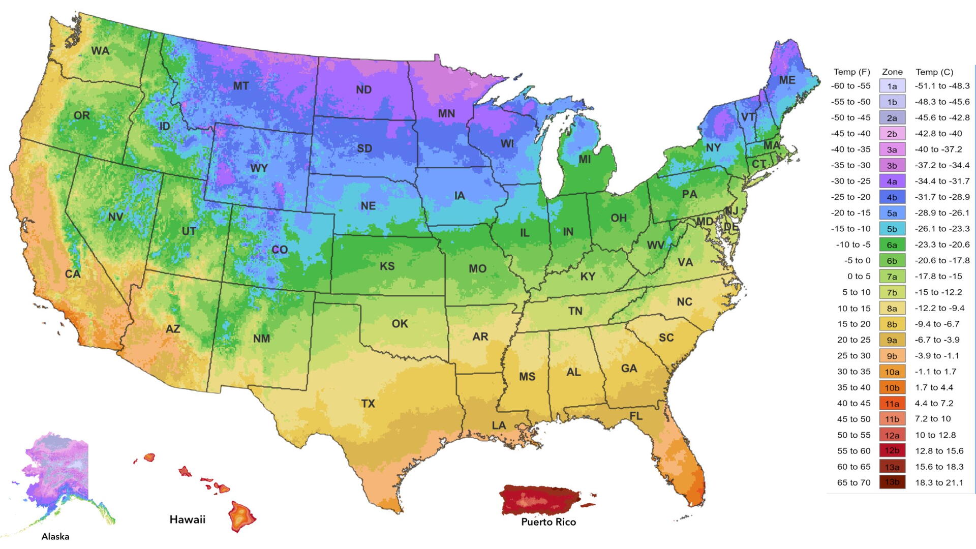 turfgrass climate zone map